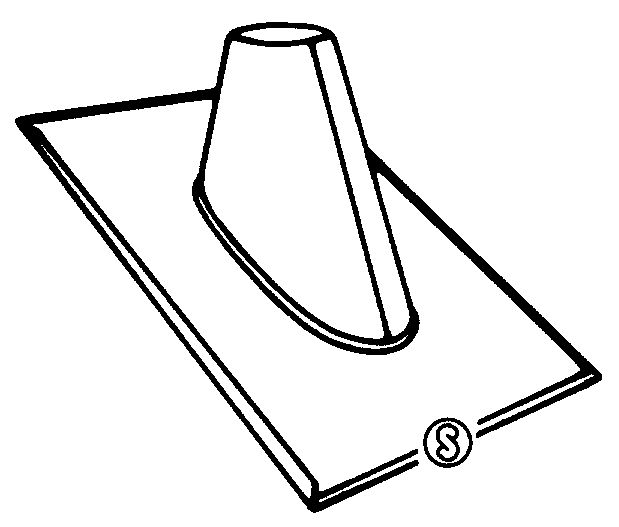 Dunstrohreinfassung CrNi 35° 100 mm