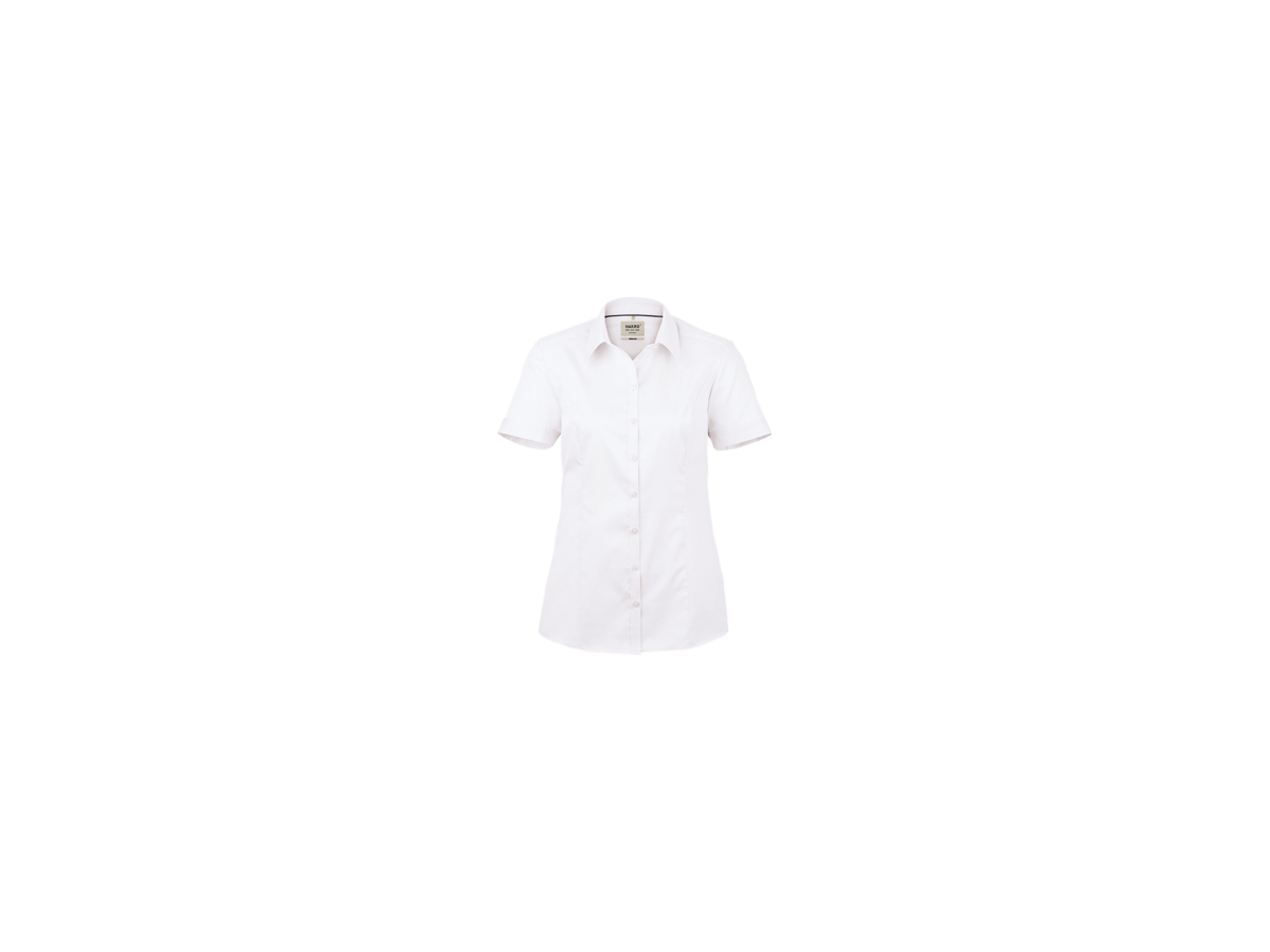 Bluse ½-Arm Business Gr. S, weiss - 100% Baumwolle