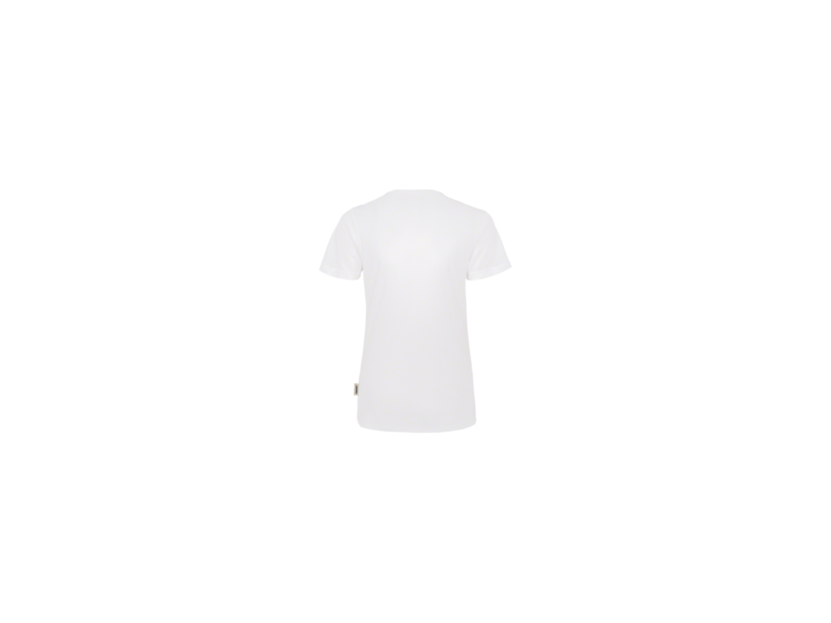 Damen-V-Shirt COOLMAX Gr. 2XL, weiss - 100% Polyester, 130 g/m²