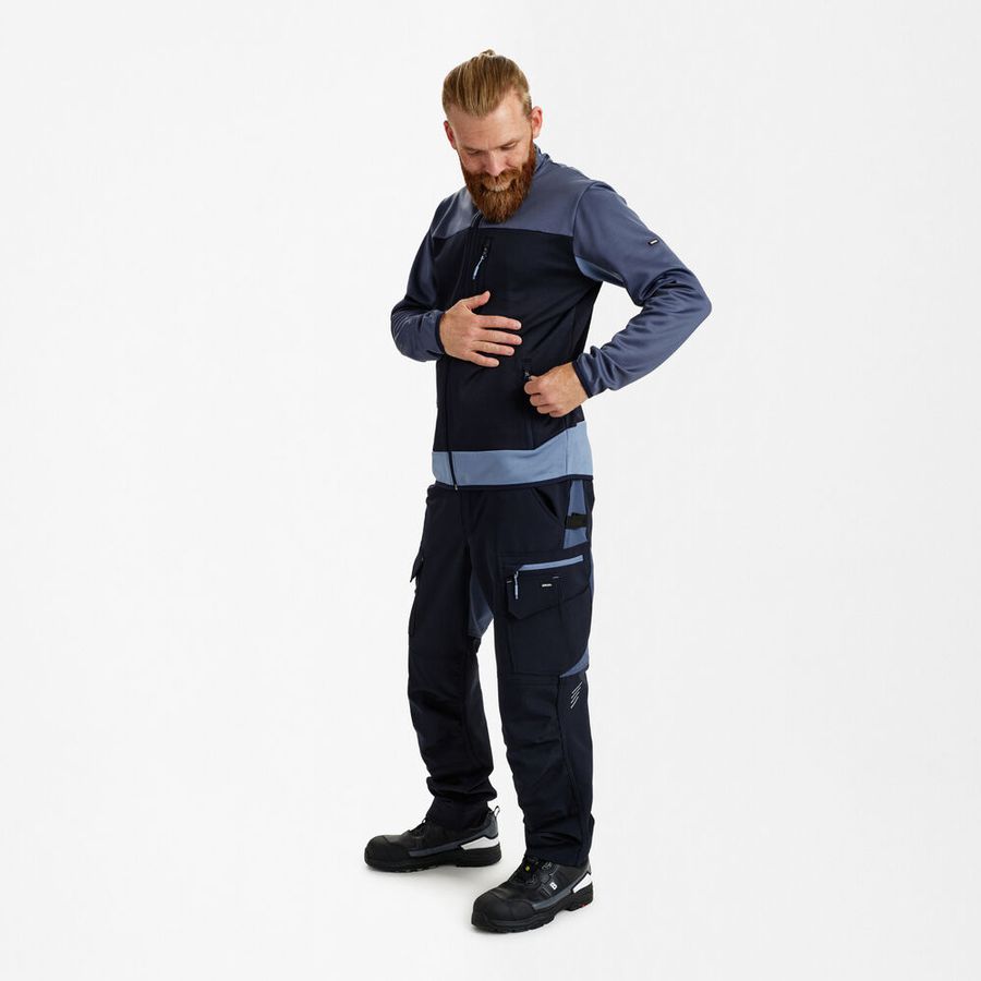 ENTIRE Midlayer-Cardigan Gr. XS - Deep Blue/Dark Sea