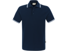 Poloshirt Twin-Stripe Gr. L, tinte/weiss - 100% Baumwolle, 200 g/m²
