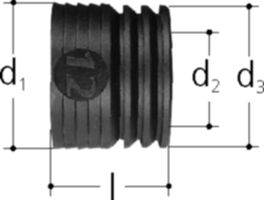 Reduktionsmuffe für Schutzrohr Sanipex