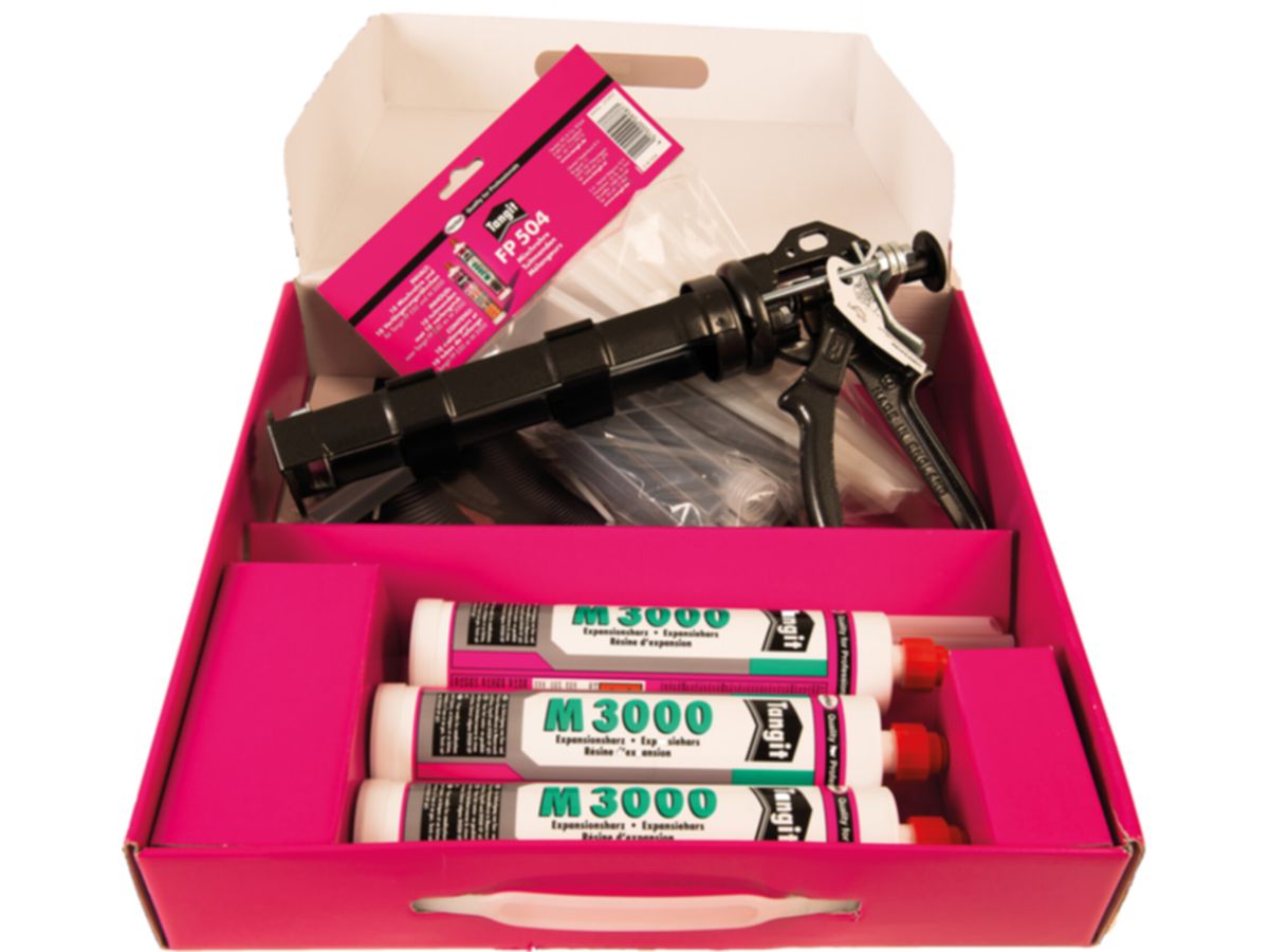 Starter-Set TANGIT M3000 Pistole - 3xEspans.Harz/Verl.Rohr/Dichtschlauch