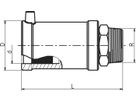 Übergangsstücke mit AG für Gas ALIAXIS - FRIALEN USTN d 32 mm / AG (R) 1 Zoll