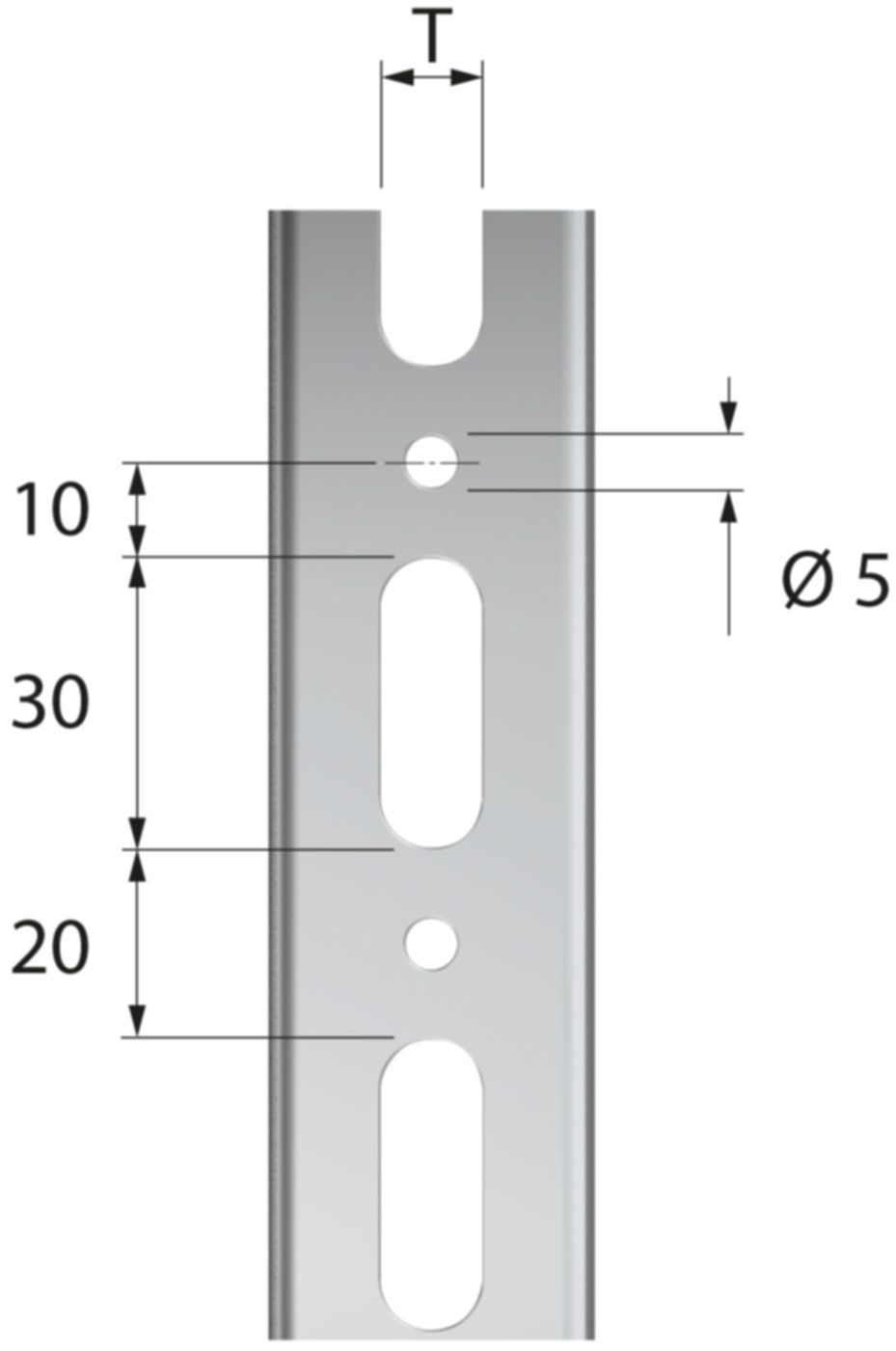 Montageschiene FLAMCO R0 HxB 18x28 mm - à 2 m, verzinkt