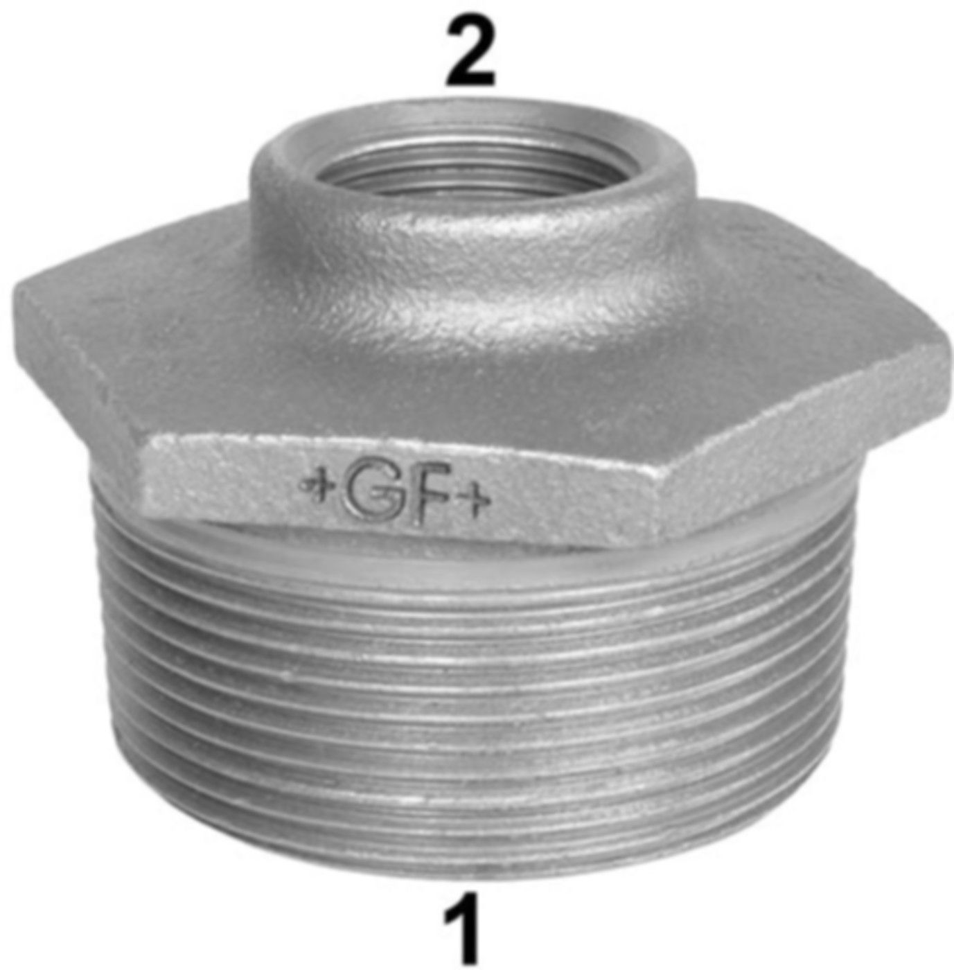 Nippel reduz. +GF+ 241 verzinkt