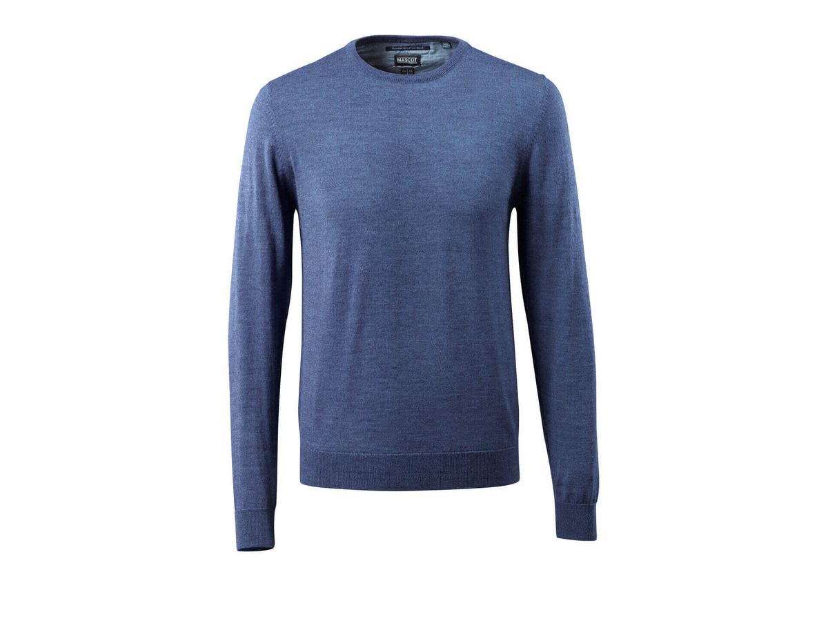 Strickpullover runder Halsauss. Gr. 3XL - Mascot, blau-meliert