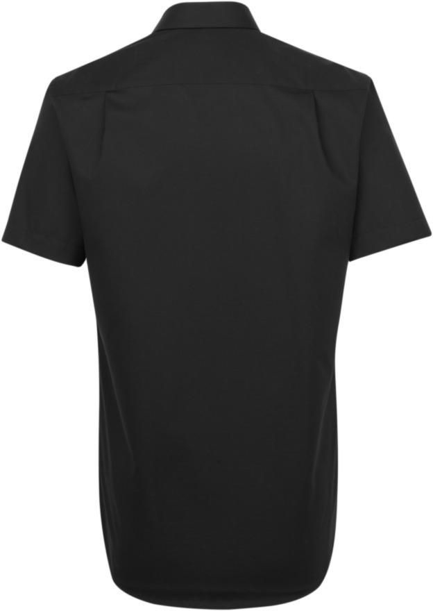 Kent kurzarm Hemd MEN gewebt Gr. 41 - schwarz, 100% CO