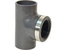 T 90° PVC-U metrisch - Druchgang mit Klebemuffen
