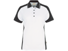 Damen-Polosh. Co. Perf. 3XL weiss/anth. - 50% Baumwolle, 50% Polyester, 200 g/m²