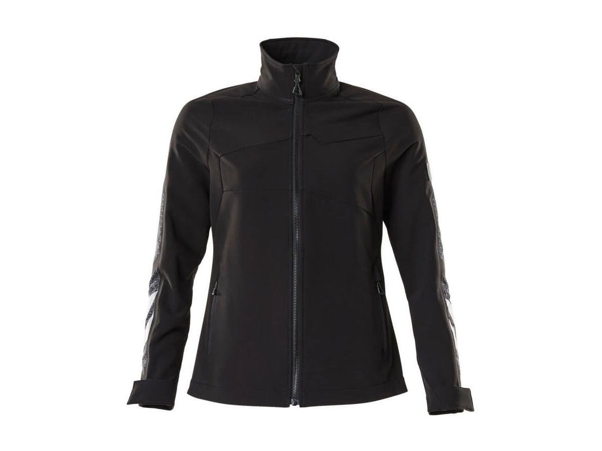 Jacke Stretch leicht, Damen, Gr. 5XL - schwarz, 88% PES / 12% EOL, 275 g/m2