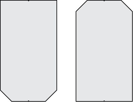 Dachschiefer-Platten Eternit XL - 40x72 cm, Doppeldeckung, LINEA / BASSA