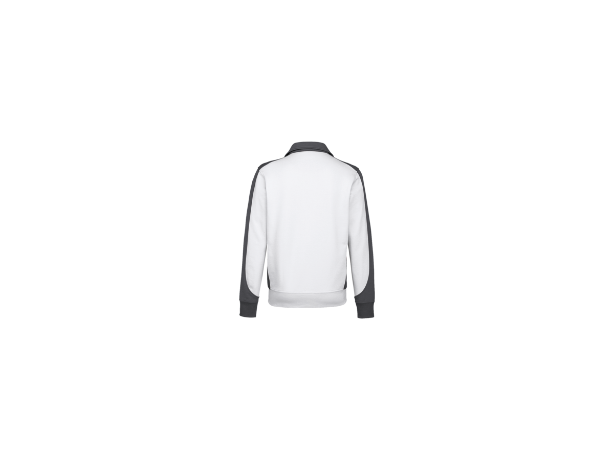 Sweatjacke Contr. Perf. 2XL weiss/anth. - 50% Baumwolle, 50% Polyester, 300 g/m²