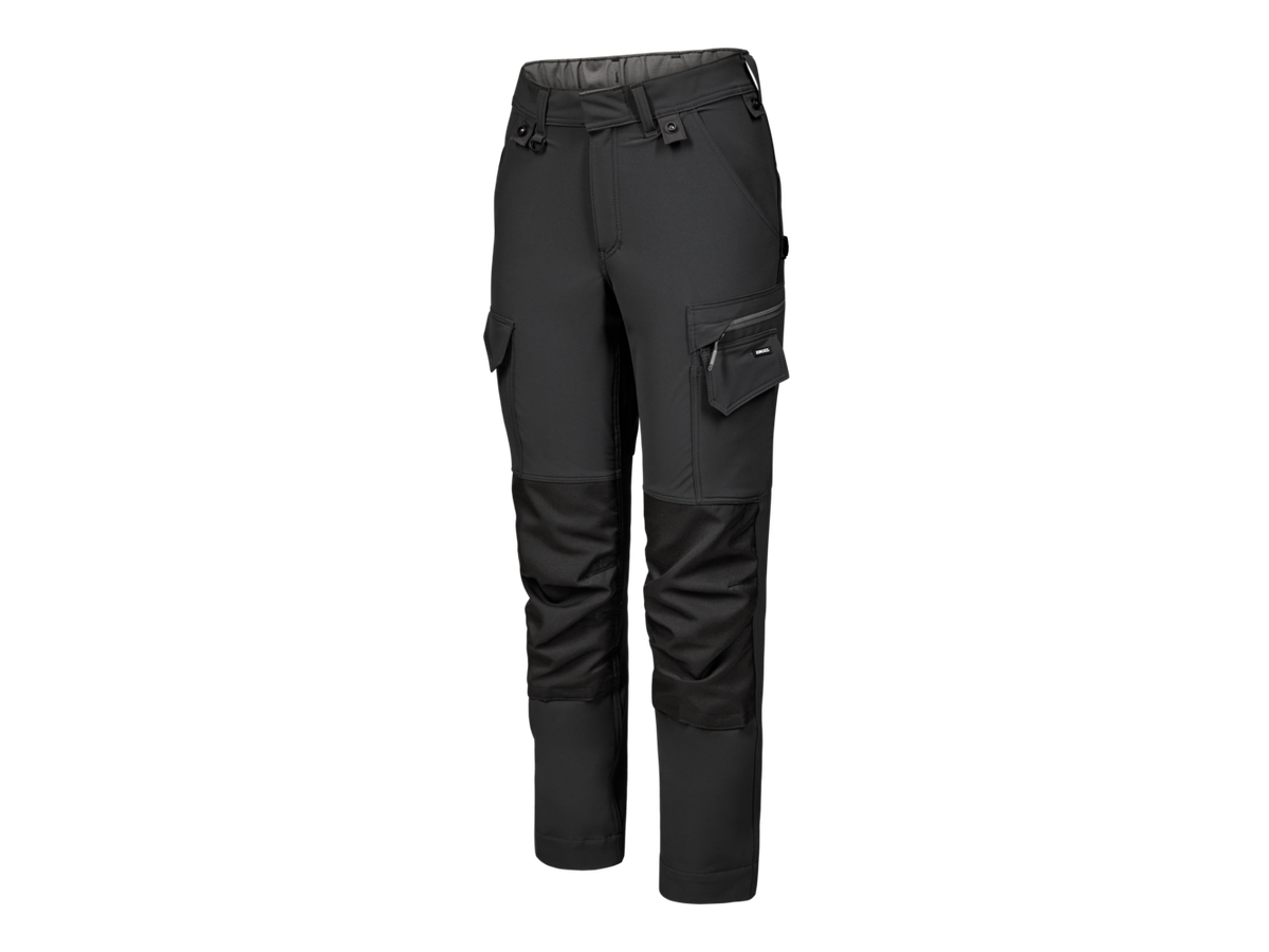 ENTIRE Damen Arbeitshose Gr. 38 - Anthrazitgrau/Schwarz, 4-Wege-Stretch