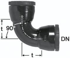 HD-Bogen  80 mm Fig. 2320a - 90° 2Mu