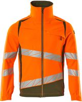 Jacke ultimate Stretch, Gr. 2XL - hi-vis orange/moosgrün