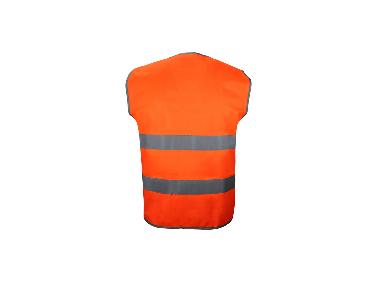 Car Vest Warnweste leuchtorange - EN20471 Kl. II, mit zwei Reflexstreifen