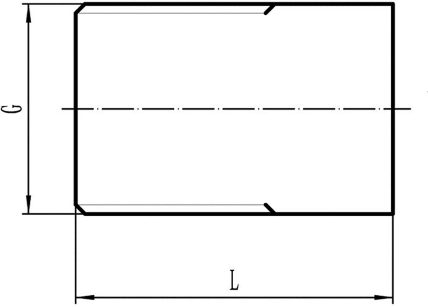Anschweissnippel Nr. 532 rostfrei
