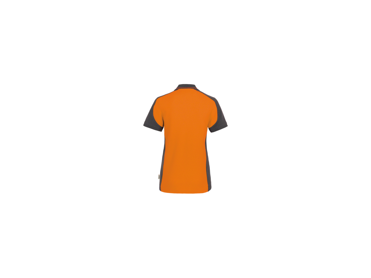 Damen-Polosh. Co. Perf. M orange/anth. - 50% Baumwolle, 50% Polyester, 200 g/m²