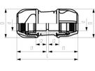 +GF+ iJoint Klemmverbinder PP NBR - Kupplung egal PN16 d110 mm