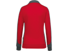Damen-Sw.jacke Contr. Perf. M rot/anth. - 50% Baumwolle, 50% Polyester, 300 g/m²