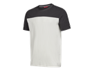 ENTIRE Herren T-Shirt Gr. 4XL - Bone White/Anthracite grey