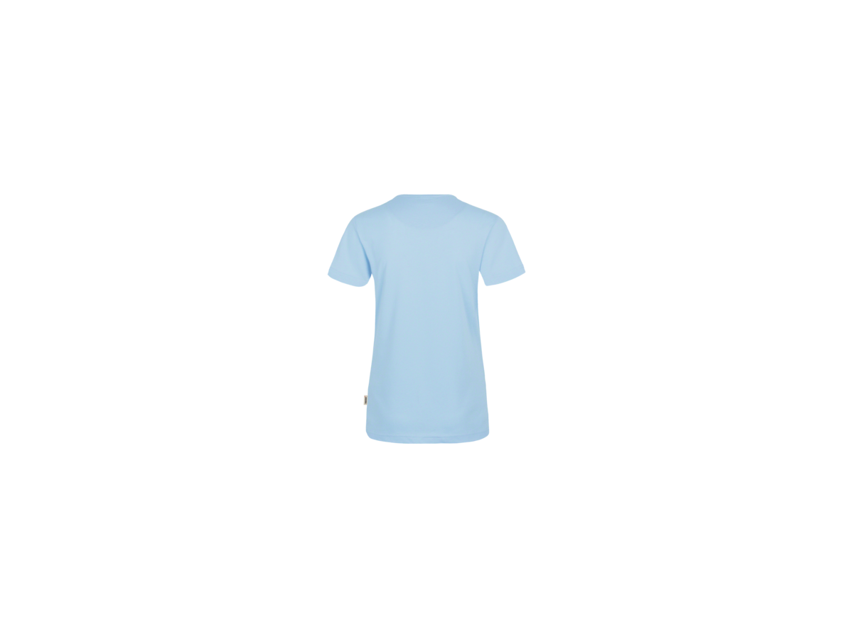 Damen-V-Shirt Performance Gr. M, eisblau - 50% Baumwolle, 50% Polyester, 160 g/m²