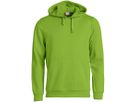 CLIQUE BASIC Hoody, hellgrün Gr. XS - 65% Polyester 35% Baumwolle 280 g/m2