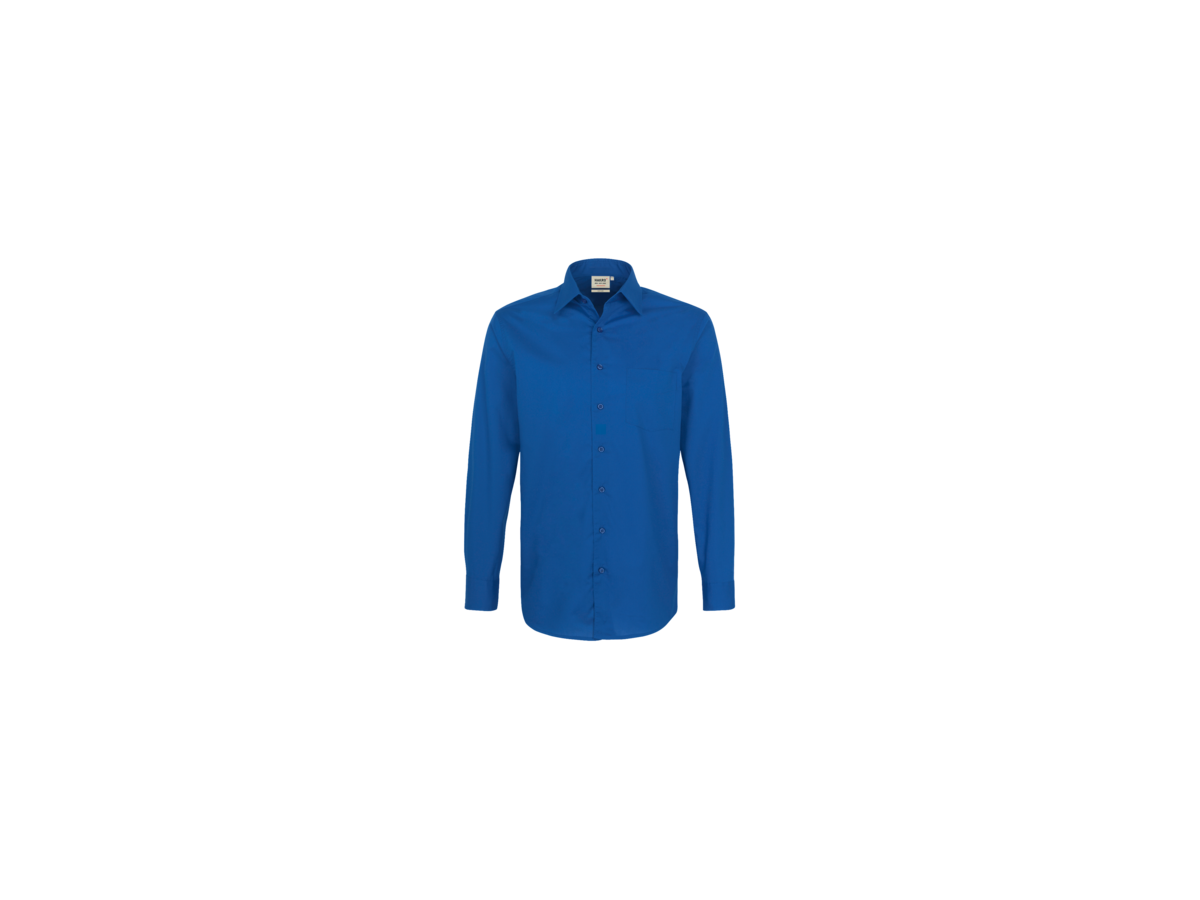 Hemd 1/1-Arm Perf. Gr. M, royalblau - 50% Baumwolle, 50% Polyester
