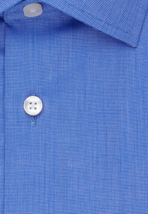 Kent Business Hemd MEN gewebt Gr. 36 - 1/1-lang, mittelblau, Fil a fil, 100% CO
