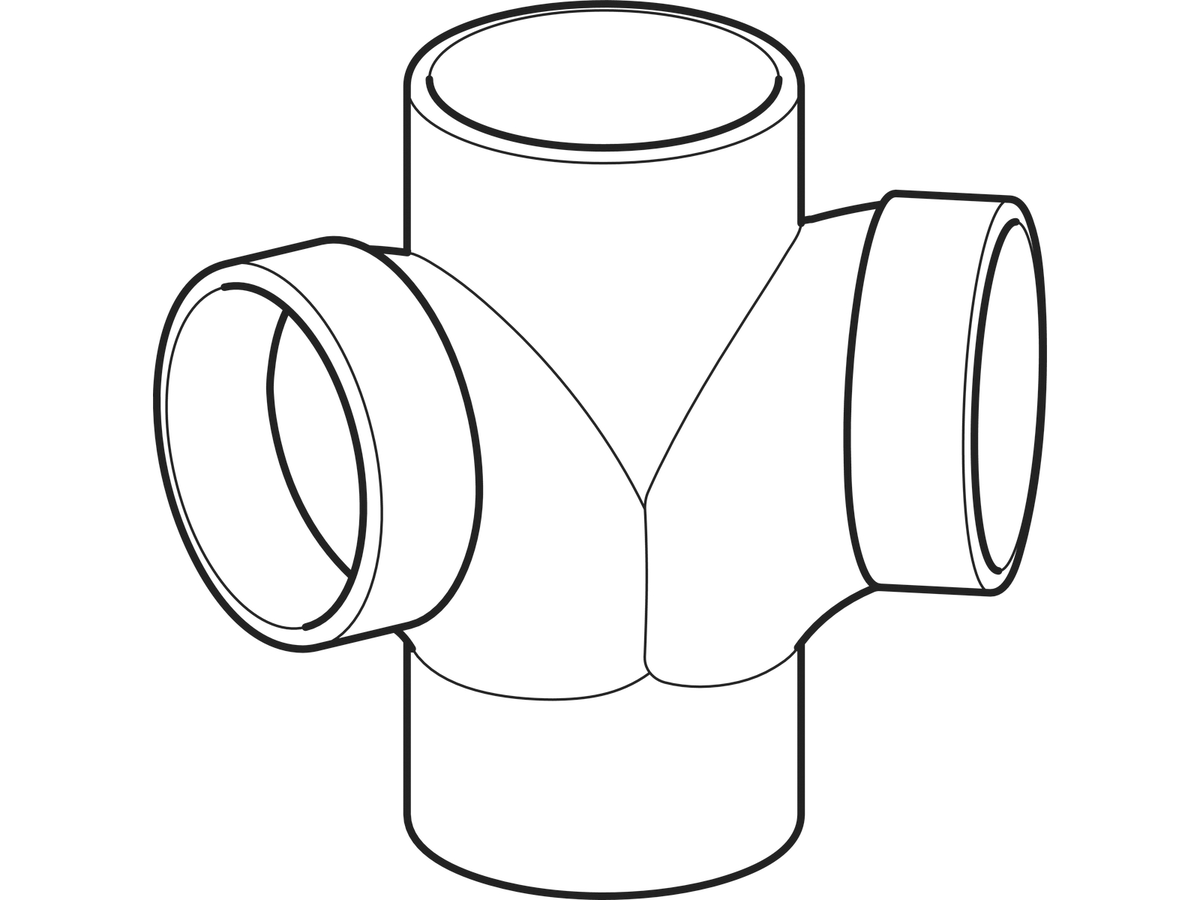 Geberit Silent Bogeneckabzweig 88.5/135° - db20, d110 mm