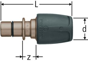 Optiflex prOfix Übergang - mit Stecknippel zu Mepla-Fix
