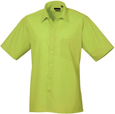 Poplin Short Sleeve Hemd Kurzarm - Premier Workwear Herren