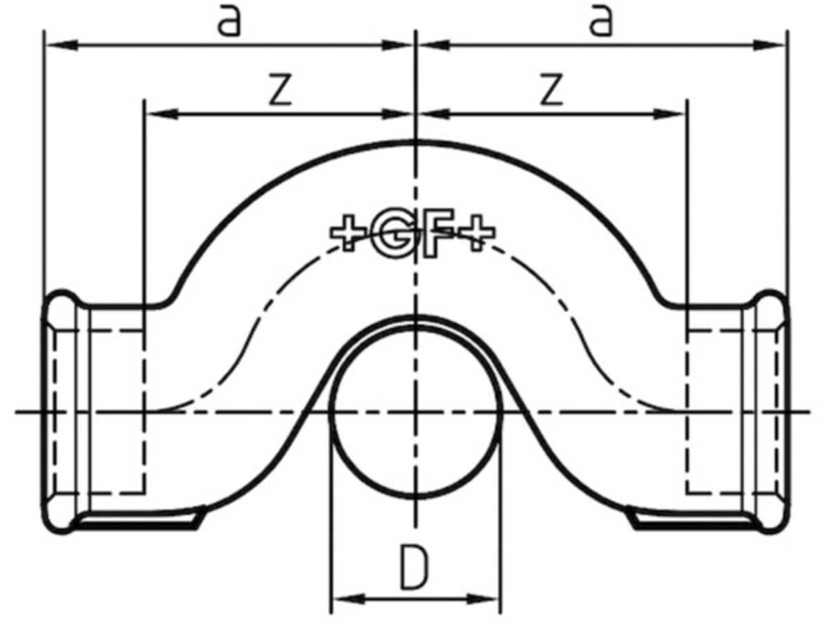 Bogen +GF+  85 verzinkt
