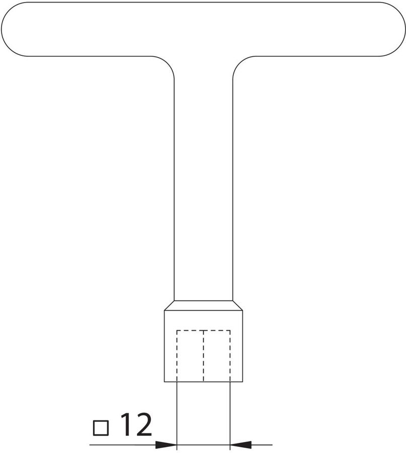 Schlüssel Fig. 100 zu Gussdeckel - Fig. 26/27/28, Nottaris