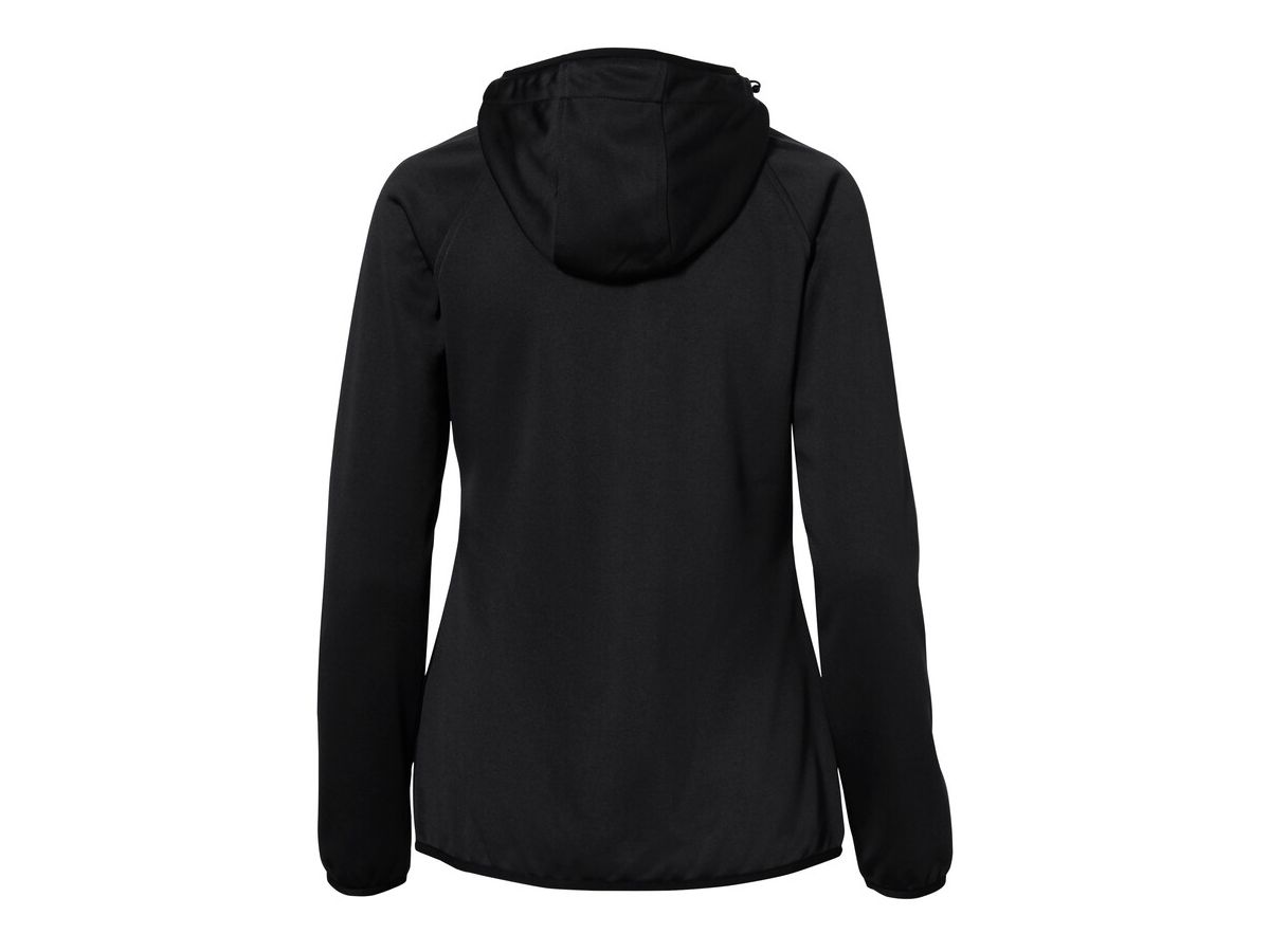 Damen Kapuzen-Tecjacke Florida, Gr. XL - schwarz
