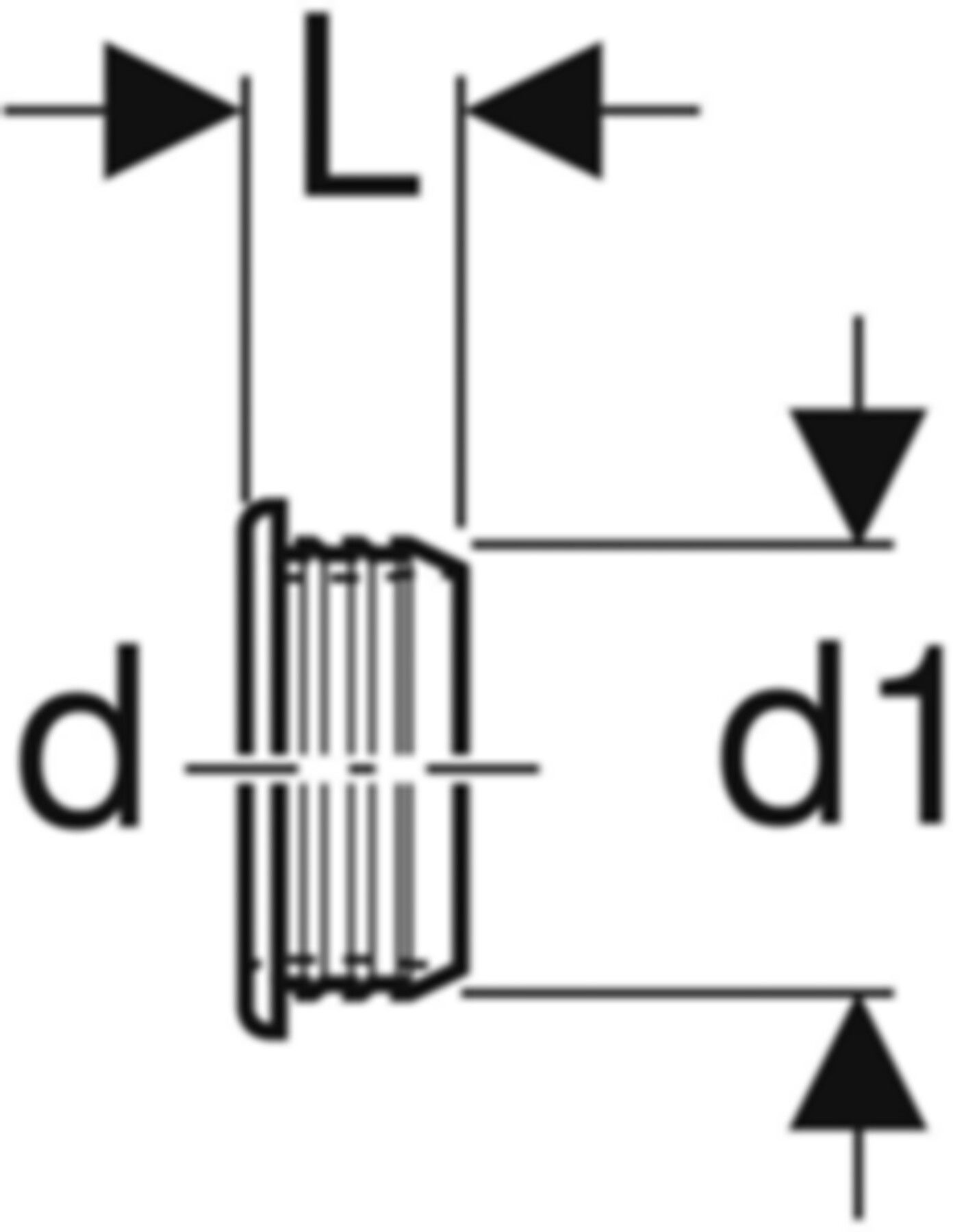Geberit PE Steckdichtung - für Waschtisch-, Urinal- und Bidet-Sifon