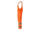 Latzhose mit Knietaschen, Gr. 82C46 - hi-vis orange, 70% Polyester/30% BW