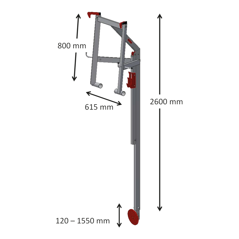 Riwega RSS Dachständer - Aluminium, UNI EN 13374 Kl. B
