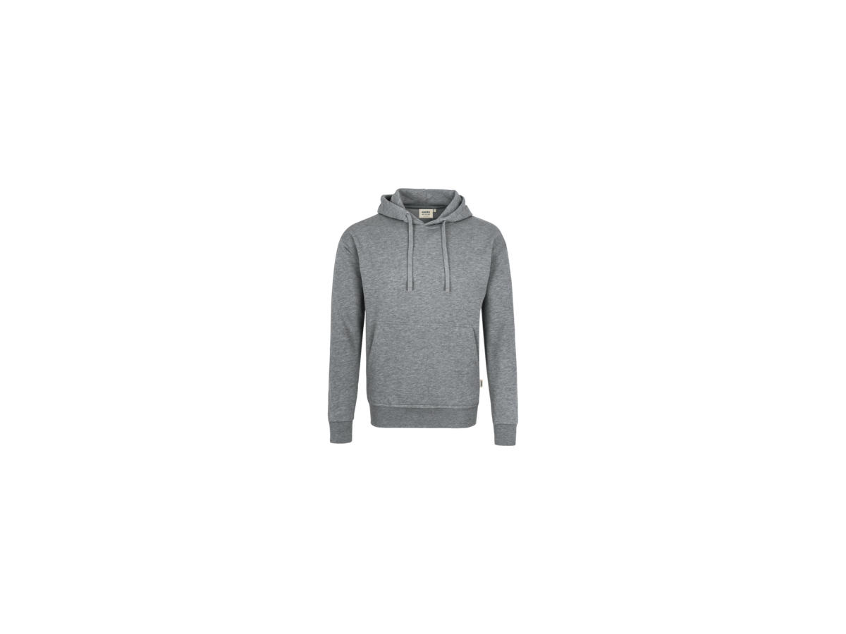 Kapuzen-Sweatshirt Premium S grau mel. - 60% Polyester, 40% Baumwolle, 300 g/m²
