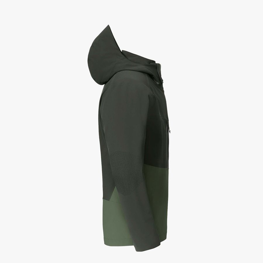 Wetterschutzjacke Zipln Herren Gr. XL - 88%Nylon 12%Elasthan, grün