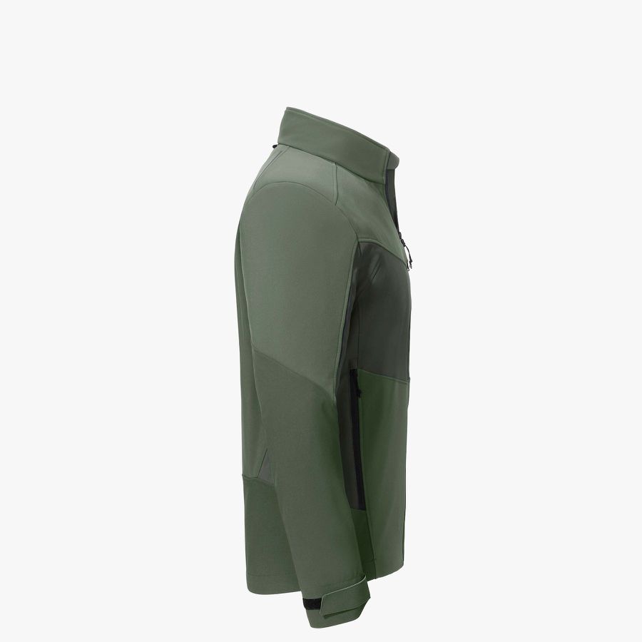 Arbeitsjacke Robust Herren Gr. 4XL - 94%Polyester 6%Elasthan, grün
