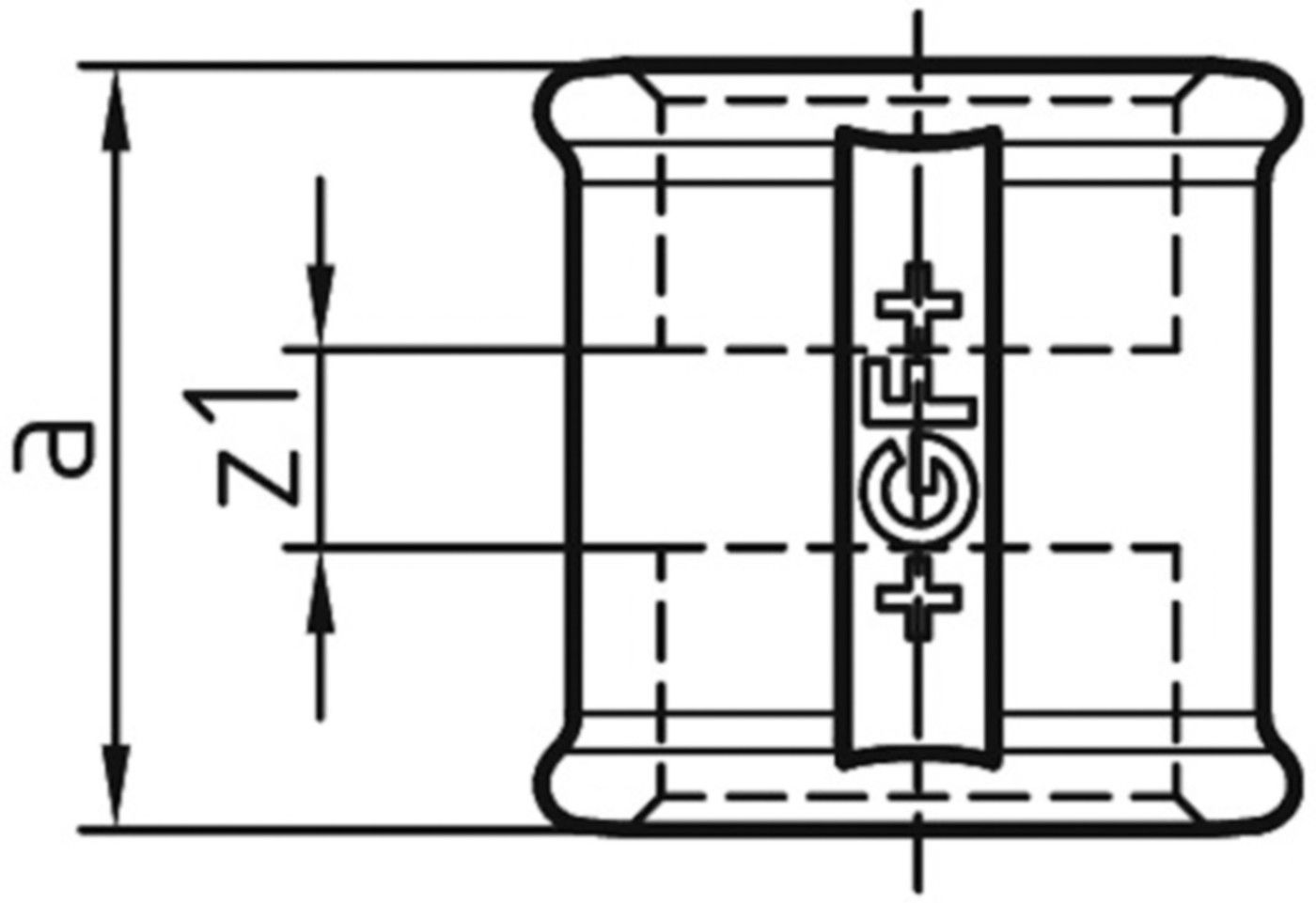 Muffe +GF+ 270 verzinkt