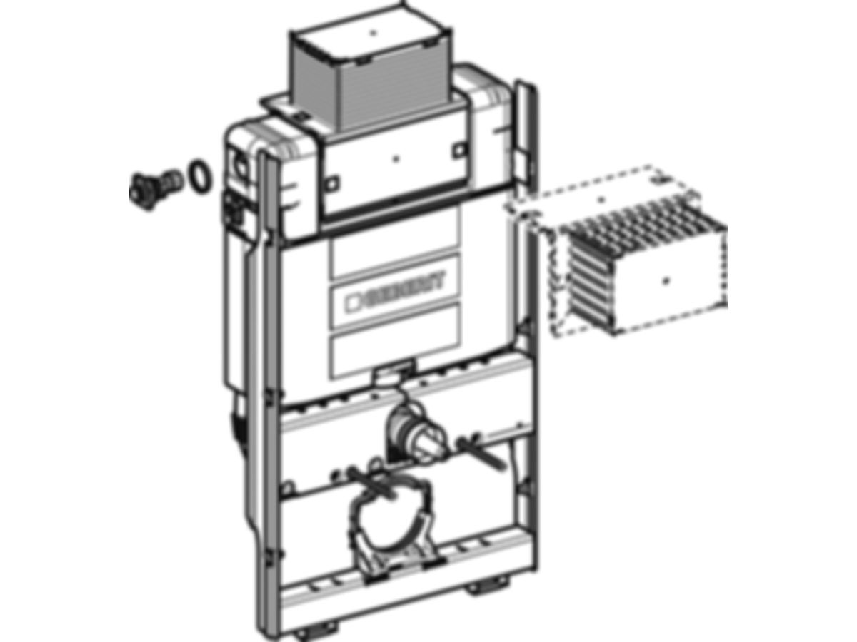 Geberit GIS-Wand-WC-Element - für Zweistückanlagen