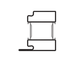 Profilstahlrohr Forster Nr.  60.155 - 50/70/20/1.5 mm
