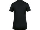 Damen-V-Shirt Stretch Gr. L, schwarz - 95% Baumwolle, 5% Elasthan, 170 g/m²