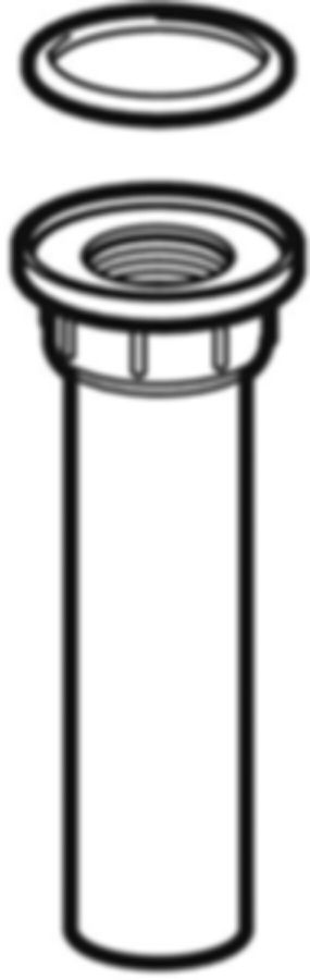 Geberit PE Anschlussstutzen für Sifon - flacher Dichtungsrand; Innenrundgewinde