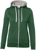 Damen Kapuzenjacke Bonded, Gr. 2XL - tanne/silber