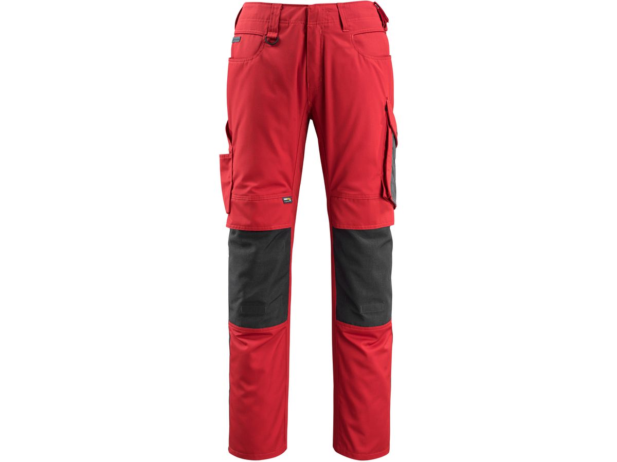 Mannheim Hose rot-schwarz Gr. 76C54 - 65% polyester / 35% baumwolle