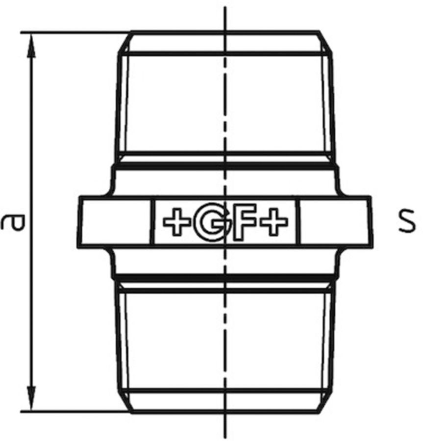Doppelnippel +GF+ 280 verzinkt
